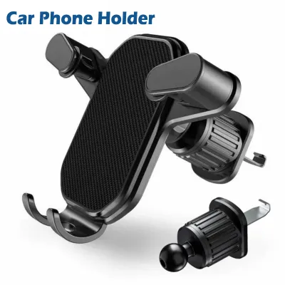 2023 New Car Phone Holder with Hook Car Air Vent Clip Mount Not Fall Off Smartphone