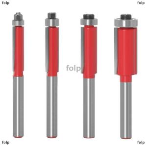 [COD] folp Mũi phay cắt phẳng chuôi 6mm 1/4 inch mũi phay đầu để cắt gỗ kéo dài