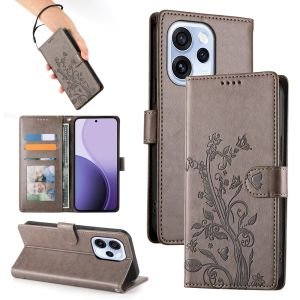 For OPPO Reno 16F 15F 14F 13F 12F 11F / Reno 16 15 14 13 12 11 10 Pro 5G Phone Case Lucky Flower Magnetic Leather Wallet Soft TPU Card Slot Flip Case Casing