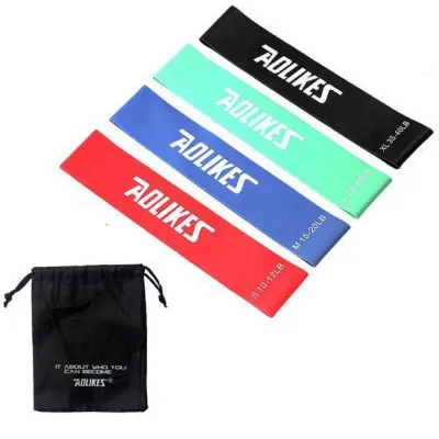 Dây Kháng Lực Mini Band Bộ 6 Dây Mini Band Cao Su Kháng Lực Tập Gym Chân Mông Aolikes