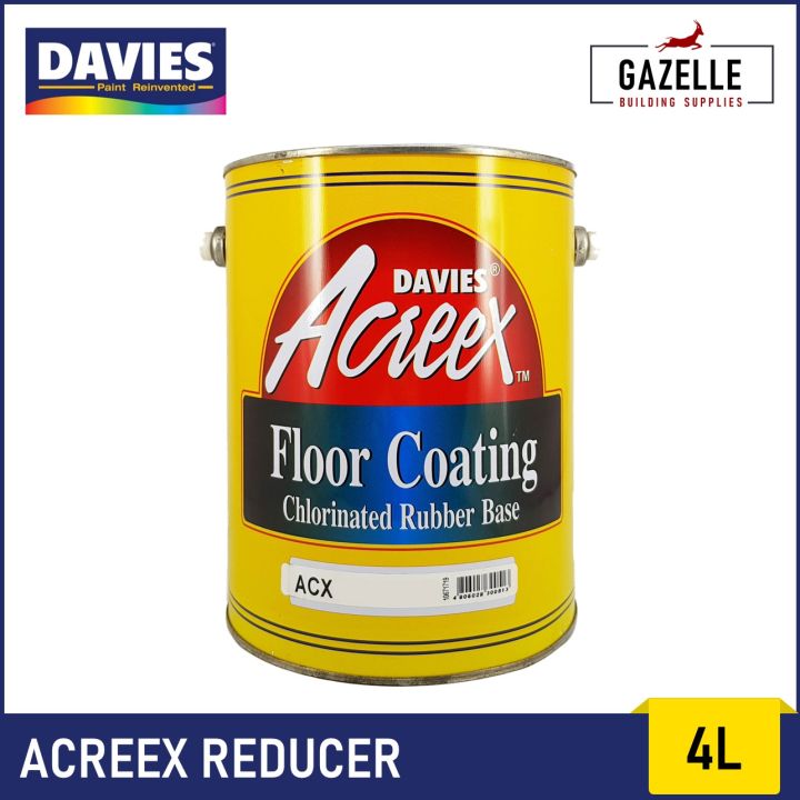 Davies Acreex Rubberized Floor Paint Reducer 4L Lazada PH