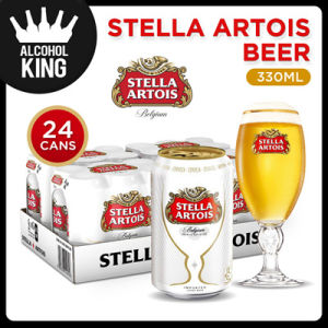 Stella Artois Lager Beer Cans 24 x 330ml