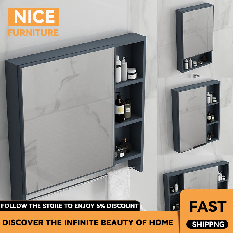 Functional Wall Mirror with Shelf: Save Space in Entryways & Bathrooms