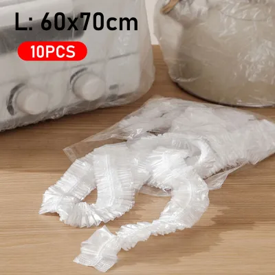 YESPERY 10Pcs Furniture Disposable Dust Cover Thicken Plastic Dust-proof Cover for Household Small Appliance Air Fryer Electric Cooker Oven Fan Protection L: 60x70cm XL: 90x110cm