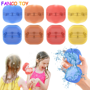 Reusable Water Splash Balls Colorful Water Filling Balloons Absorbent Ball Outdoor Pool Beach Play Toy Pool Party Favors Water Fight Games