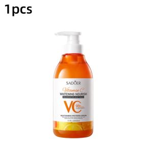 SADOER Body wash whitening 500ml / Sabun Coconut Oil Shower gel susu kambing / Vitamin C Body Wash Whitening Shower Gel