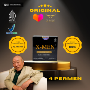 [2] XMEN PERMEN STAMINA HERBAL GINGSENG 1 BOX (4PCS) 100% ORIGINAL  Permen stamina Xmen Candy