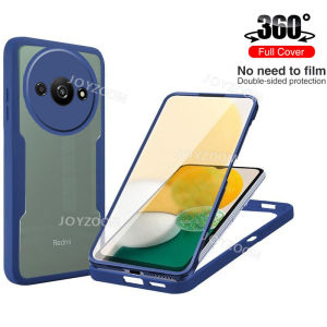 Case For Redmi A3 4G Acrylic Front Back Shockproof Transparent Protection 360 Full Cover Phone Casing Xiaomi Redmi A3 RedmiA3