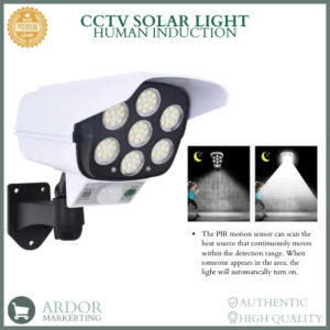 Đèn Năng Lượng Mặt Trời Giả Camera Chống Trộm Có Điều Khiển Cảm Biến Chống Nước Tiết Kiệm Điện