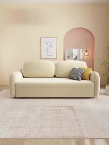 Nordic Sofa Bed with Folding Storage Living Room Velvet Sofa【Without storageæ】