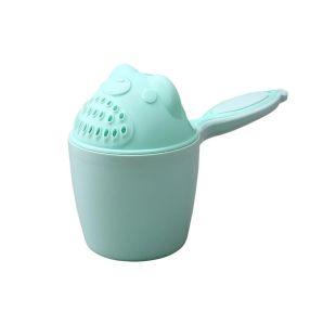 Baby Shampoo Bathing Cup Hair Cartoon Shower Cup Spoons  with Cover Plastic Bath Cup Kids Head Washing