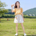 New Teen Girl Clothing Sets Short Sleeve T-shirt +Shorts  Suit Summer Clothes Cotton 3 To 4 To 5 To 6 To 7 To 8 To 9 To 10 To 11 To 12 To 13 Year Old 2023 Tops Blouses T Shirt for Teens Terno Sale. 
