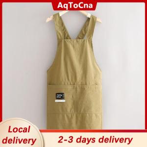 [COD] AqToCna Ship within 24 hours Cooking Kitchen Aprons Breathable Wear Resistant Adult Waist Aprons Anti Fouling Soft Restaurant Work Clothes Home