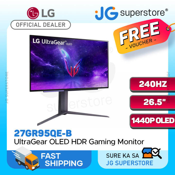 LG 27GR95QE-B 27" UltraGear OLED 240Hz 1440p QHD HDR Gaming Monitor ...