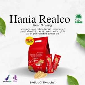 Hania realco ginseng HNI - Minuman Serbuk - Kolagen - Kopi Ginseng Herbal