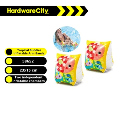 INTEX 58652 Tropical Buddies Inflatable Arm Bands (Pair) [58652 - Age 3-6+]