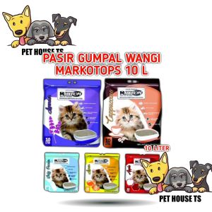 Pasir Kucing Gumpal Wangi Markotop 10Liter Cat Litter Clumping 10 L