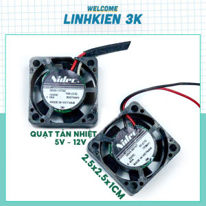 Quạt tản nhiệt Nidec 5v12v kích thước 25cm tản nhiệt cho thiết bị máy in nguồn đa năng hàng new chính hãng