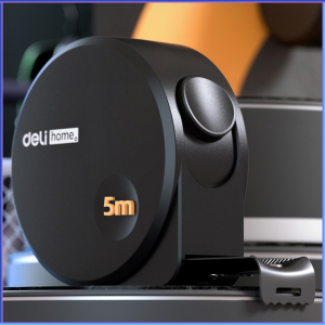 PENGIRIMAN CEPAT Deli Home Meteran Roll High Precision Tape Measure 19 mm 5 m HT8519 / meteran 5 meter anti karat paling kuat tukang bangunan