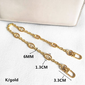 Versatile Pig B Shoulder Strap Chain DIY Fashion K/Gold Replacement Chain Strap High end Fashion Chain Single Shoulder Diagonal Cross Versatile Metal Chain
