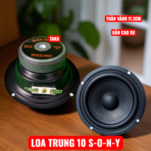 Loa mid 10 sony- trung toàn vành 11.5 gân cao su công suất 100w chất hay giá 1 chiếc