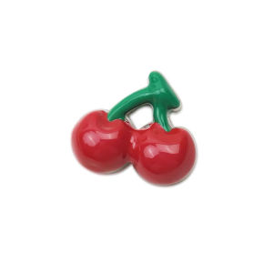 โลหะ jibbitz charms โลหะเชอร์รี่เห็ดหัวใจรองเท้าแฟชั่นอุปกรณ์เสริม