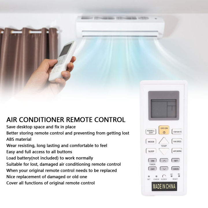Air Conditioner Remote Control ABS Plastic AC Remote Control with ...