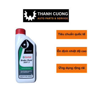 Dầu Phanh Dầu Thắng Castrol brake Fluid Dot 3 Hàng Chính Hãng...Dùng Cho Xe máy Xe Ô tô ( Bình 1 Lít)