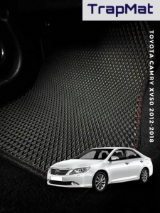 Toyota Camry 2014 TrapMat Customize Car FloorMat 100%Waterproof AntiSlip Easy to Clean(Front&Rear)Toyota Accessories