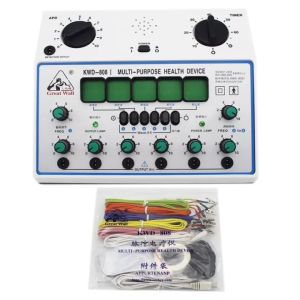 6 Channels 5 Waveforms Electric Pulse Acupuncture Muscle Stimulator Machine with Body Massager Self Adhesive Electrode Pads