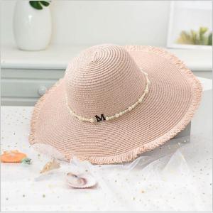 Nón rộng vành đi biển viền tua rua đính hạt NT hàng Quảng Châu cói mềm thuận tiện gấp gọn