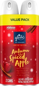 Glade Air Freshener Room Spray Autumn Spiced Apple 8.3 oz Limited Edition Scent 2 Count