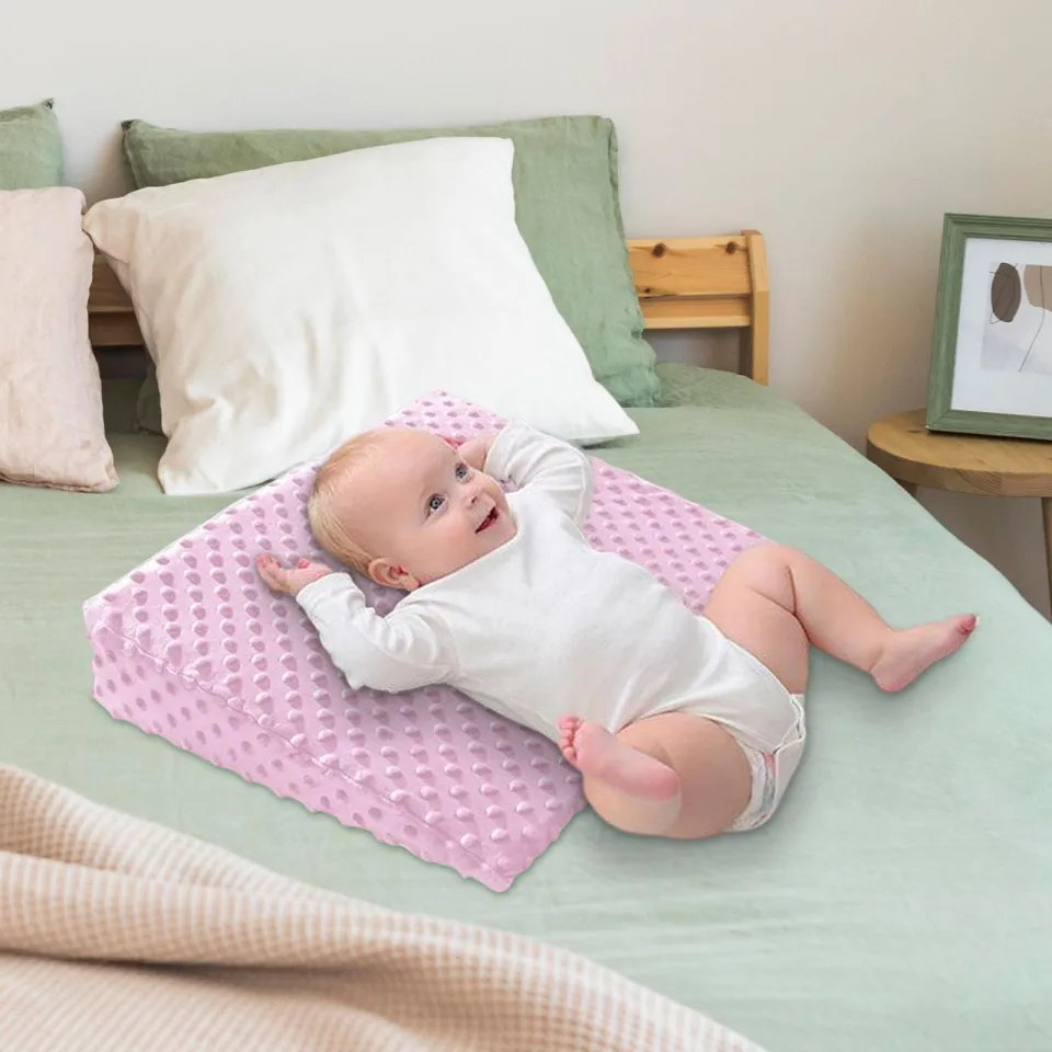 Taixer Nursing Incline Pillow Comfortable Baby Bed Wedge Pillow