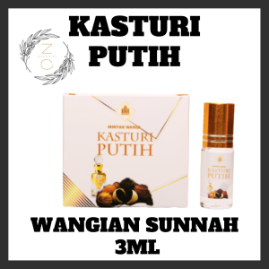 KASTURI PUTIH ORIGINAL 3ML DAN 6ML (WHITE DEER MUSK)