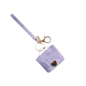 FANGAN Mini Key Storage Bag Ins Creative Headphone Case Phone Bag Ornament PU Leather Key Storage Pouch Womens Handba