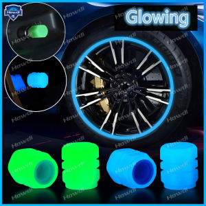 1pc Universal Luminous Tire Valve Cap Car Wheel Hub Glowing Dust-proof for Motorcycle Bike