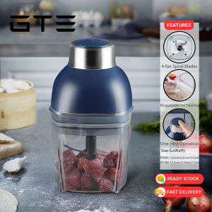 GTE 800ML/900ML Electric Capsule Chopper Food Blender Mixer Food Processor Machine Stainless Steel Blade Pemproses Makanan Elektrik - Fulfilled by GTE SHOP