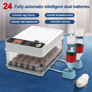 Incubator Fully Automatic Small Egg Incubator Household 220V Intelligent Egg Incubator Constant Temperature Incubation Automatic Flipping Household Rutin Small Egg Incubator 12/24/48/64/130 pieces fully automatic Intelligent Dual Electric