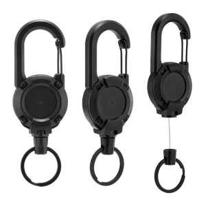 Retractable Steel Cable Key Holder - Anti-Loss Keychain with Belt Clip for Keys Outdoor Gear & Backpack | Durable & Extendable Design