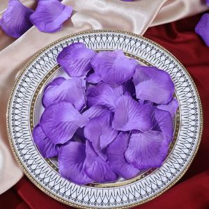 【500PCS】 Artificial Creative Rose Flower Petals Wedding Valentines Birthday Atmosphere Party Decor