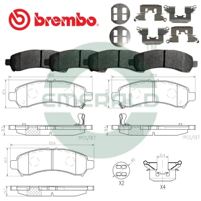 BREMBO Front Pads (L+R) - Perodua Myvi 2nd Gen | Lagi Best | Axia | Bezza Second Brek Pad Low Met Ceramic