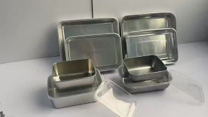 Kirilgu ⋔Stainless Steel Food Storage Containers with Airtight Lids Heat Resistant Reusable Eco-Friendly for Kids School Lunch P9M4Y