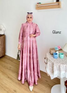 Zahira1808  Sale Cuci Gudang Kienan 8 Gamis Bahan ArmaniSiilk Bordir Gamis Murah Trendi Baju Syari Muslim Wanita Ibu Terlaris Baju Pesta Adem Nyaman Di Pakai Real pict