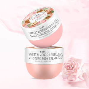 KOEC Rose Sweet Almond Oil Body Moisturizer 200g Moisturizing and Nourishing Body Cream