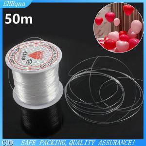[COD] 50m Clear Nylon Invisible Thread Fishing Wire Hanging Balloons Wire Jewelry Christmas Garland Thread Birthday Party Decoration