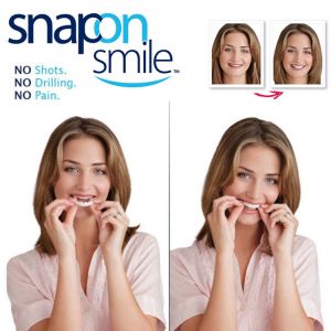 Snap On Smile Original atas bawah asli Kualitas Premium - Snap on smile gigi palsu 1 set