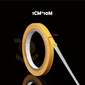 Wahaha 10M Double Sided Tape Super Sticky Netted Cloth Based Transparent Adhesive Fibre Strong Adhesive Tape Mesh Tape 双面胶