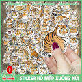 Combo 100 sticker decal chống nước chất lượng cao hình dán mảnh Hổ mập địt ú xuống núi Nhâm Dần con cọp. 