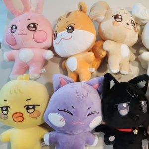 10cm ATEEZ Plush Aniteez Doll Hongjoong Seonghwa Yunho Yeosang San Mingi Wooyoung Peluche Kawaii Stuffed Animal Toys Fans Gift