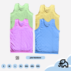PROMO 10Pcs Singlet Kaos Dalam Anak 0-7 Tahun SNI Colorful Series